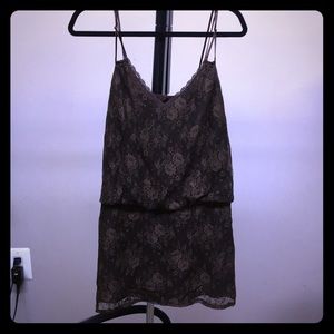 Laundry by Shelli Segal Brown Lace Dress